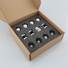 8 set altoparlanti supporto piedi pad lega di alluminio punte cono pavimento M23*20