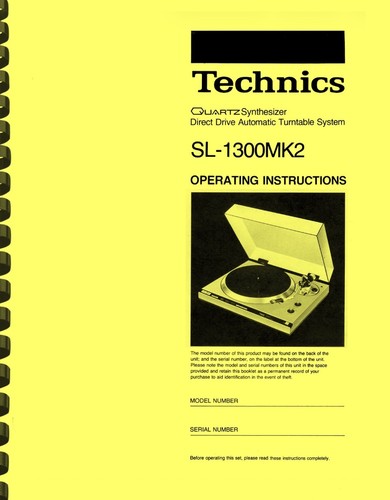 Technics 1300mk2 giradischi - technics, sl-1300mk2