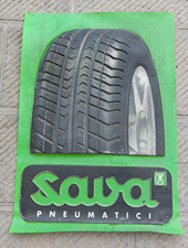 SAVA PNEUMATICI tabella insegna pubblicitaria officina auto gomme