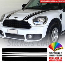 Adesivi cofano anteriore Mini Cooper COUNTRYMAN S D ONE strisce M2 fasce adesive