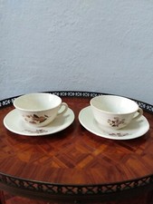 Coppia di tazze da caffè con piattino - Ceramiche di Laveno SCI - primi '900