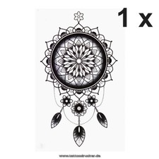 1 x tatuaggio Mandala XL nero