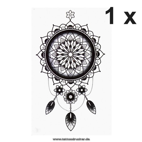 Tatuaggio mandala xl nero - 1, x