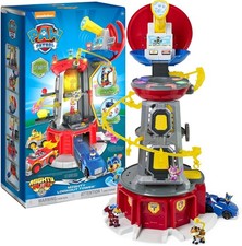 PAW Patrol Mighty Lookout Tower Play Set - 23/4 piedi Alto ~Luci~Suono~Azione Nuovo