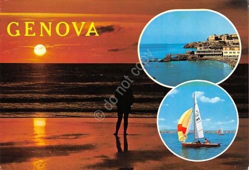 Cartolina genova vedute - genova,