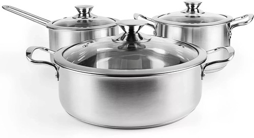 Set pentole acciaio inox - in,