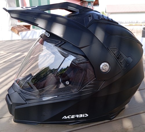 Casco moto enduro nero - casco, acerbis