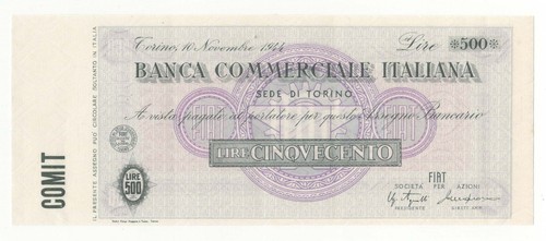 Assegno taglio fisso 500 - a,