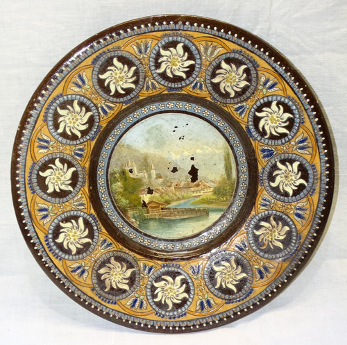 Belle ancienne assiette - ancienne,