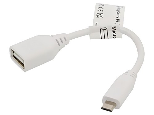 Usb microusb 8cm white - usb,