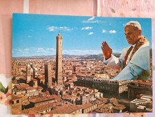 Cartolina Bologna Panorama Papa Giovanni Paolo II MS45 *