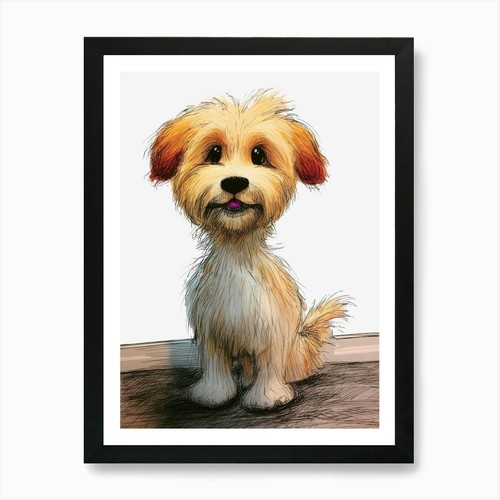 Quadro stampa artistica cane