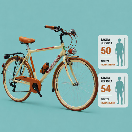 Bici trekking city bike - , 28