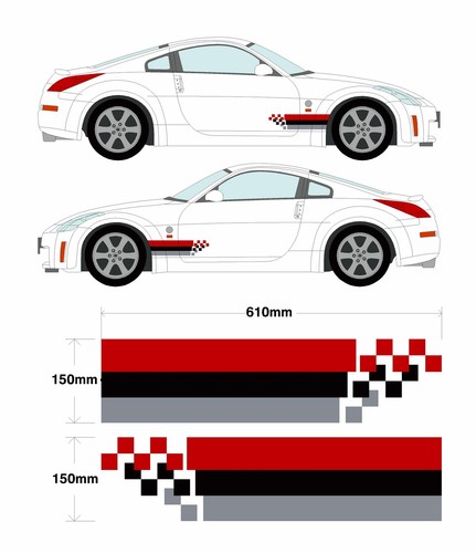 Nissan nismo set - righe, rotte