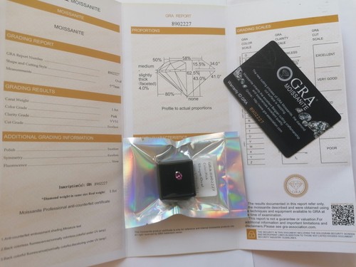Moissanite sintetica pink - moissanite,