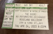 THE DOORS RARO BIGLIETTO