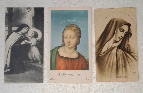 Tre santini religiosi vintage - santini,