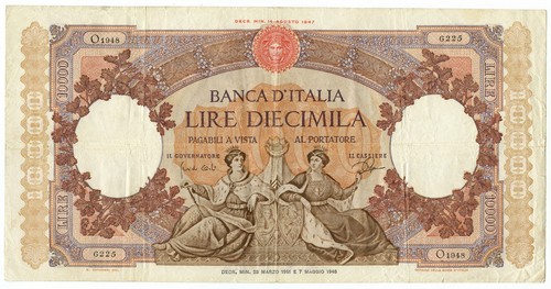 10000 lire capranesi - lire,