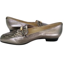 Mocassini donna Bally metallizzati. Taglia 7,5 C US. Mai usato.