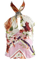 ROBERTO CAVALLI TOP MULTI SETA