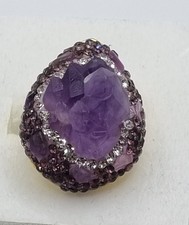 MAXI ANELLO IN CRISTALLO DI