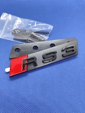 RS3 Logo Emblème Avant calandre Noir brillant A3 S3 RS3