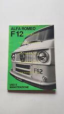 Alfa Romeo F12 Furgone Autocarro 1967 manuale uso manutenzione originale