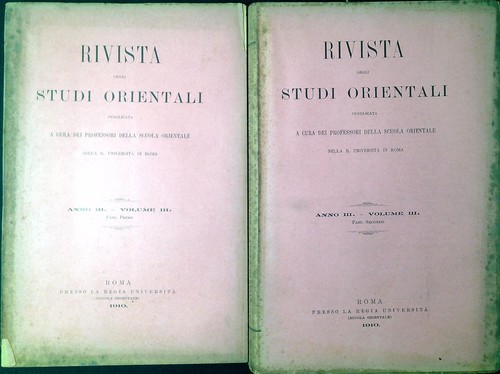 Rivista degli studi orientali - studi,