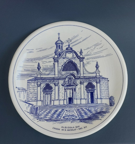 Piatto commemorativo albisola - piatto,