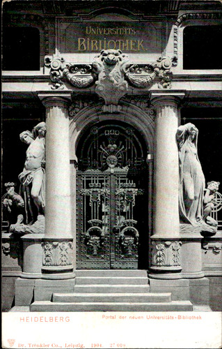 Cartolina heidelberg portale - heidelberg,