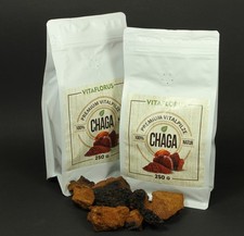 500 g di funghi chaga selvatici frammenti 2-6 cm essiccati ardesia Schillerporling