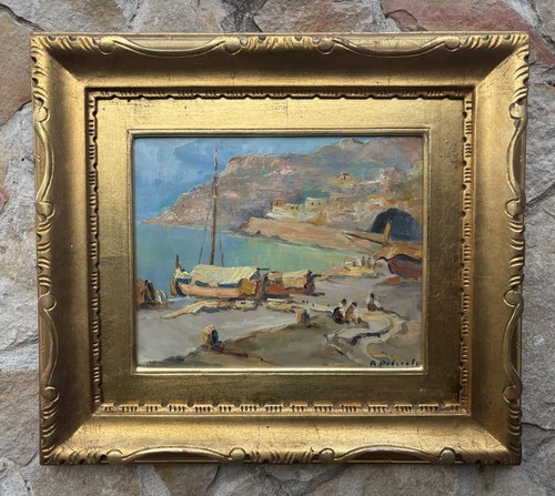 Quadro barche molo - quadro, -barche