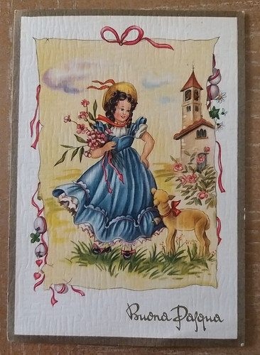 Cartolina buona pasqua - buona,