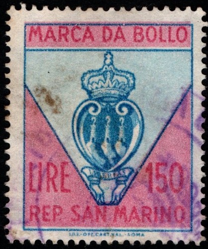San marino 1962 marca da - marca,