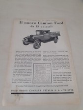 Pubblicità Il nuovo Camion Ford da 15 quintali (1929)
