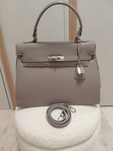 Borsa pelle con manico - in, e