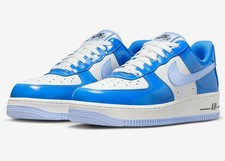 Nike Air Force 1 Low '07 Blue Patent sneaker scarpe bambino blu 44 44.5 FJ4801-400