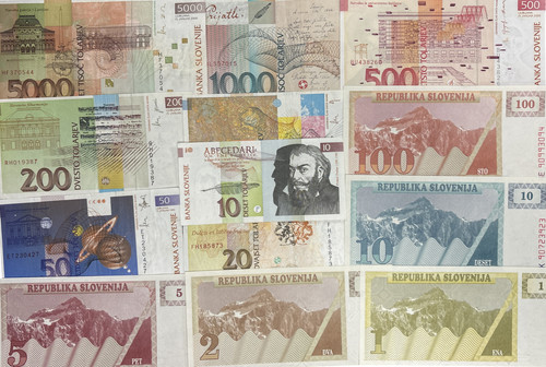 Banconote slovenija stile - -, e