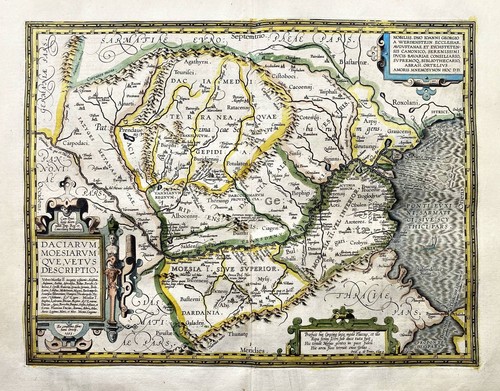 Mappa della romania - della,