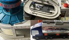 Micro Machines Super Stunt City Tanker Ferrari pieghevole vari oggetti Speedway