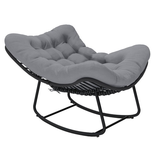 Outsunny sedia dondolo stile - outsunny,