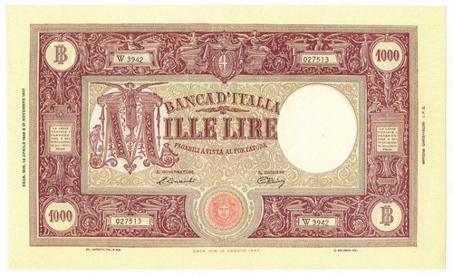 1000 lire barbetti - barbetti, m