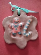 Ceramica Fatto A Mano Decorazione Natalizia Albero Casa