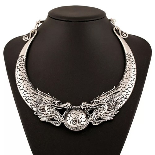 Collana perle double dragon - collana,