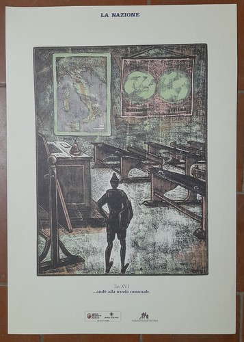 Pinocchio xilografia - xilografia, di