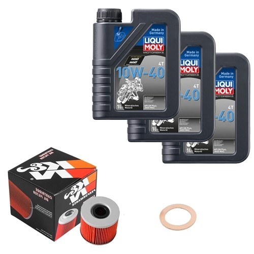 ölfilter set liqui - k&n,