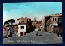 SACROFANO: VIALE E PIAZZA SAN BIAGIO - cartolina viaggiata
