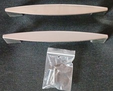 maniglie acciaio - ricambi cucina - comprese viti - passo 16 cm 160 mm 2 PEZZI