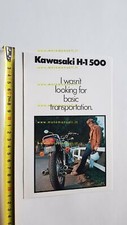 Kawasaki H-1 500 1975 depliant originale USA motorcycle brochure