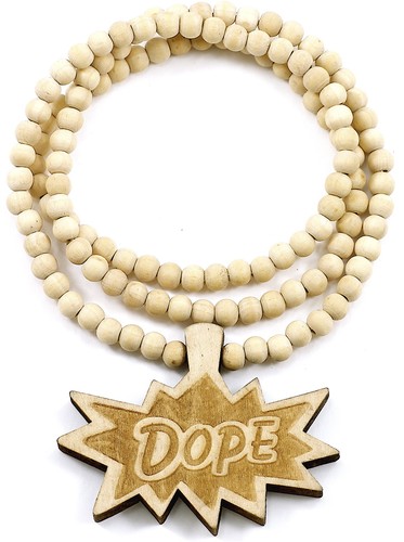 Collana dope legno naturale - collana,
